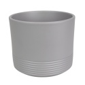 OSŁONKA CERAMICZNA KOMPLET 5SZT 12,8x15 SZARA MAT CYLINDER RILLE