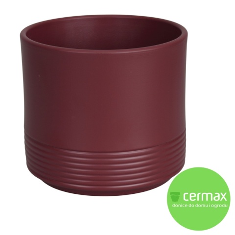 OSŁONKA CERAMICZNA KOMPLET 5SZT 12,8x15 BRĄZOWA MAT CYLINDER RILLE