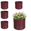 OSŁONKA CERAMICZNA KOMPLET 5SZT 12,8x15 BRĄZOWA MAT CYLINDER RILLE