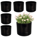 OSŁONKA CERAMICZNA KOMPLET 6SZT 11x12,5 CZARNA CYLINDER RILLE