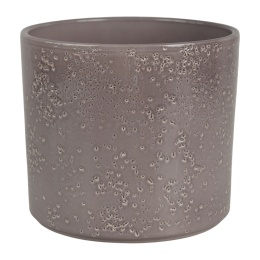 OSŁONKA CERAMICZNA 18x21,6cm SZARA OKRĄGŁA PILLAR LAVA