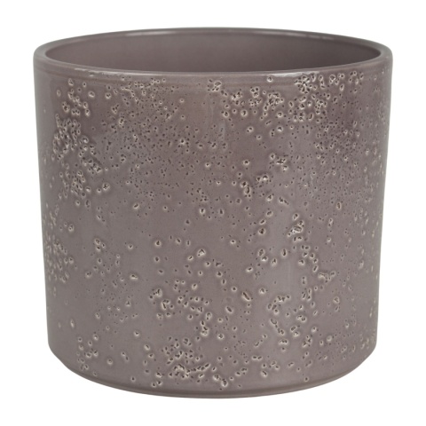 OSŁONKA CERAMICZNA 18x21,6cm SZARA OKRĄGŁA PILLAR LAVA