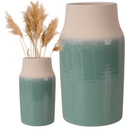 OSŁONKA CERAMICZNA TURKUSOWA 16xH:30cm