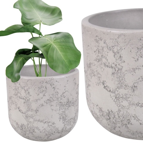 DONICA 44x44CM OGRODOWA DONICZKA MROZOODPORNA BIAŁA