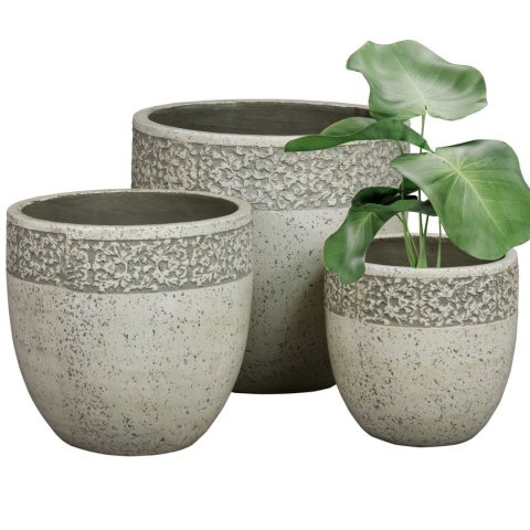 DONICA BETONOWA MROZOODPORNA BIAŁA LEKKI CEMENT KOMPLET 3SZT