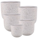 DONICA MROZOODPORNA WYSOKA KAMIENNA BIAŁA KOMPLET 5SZT.