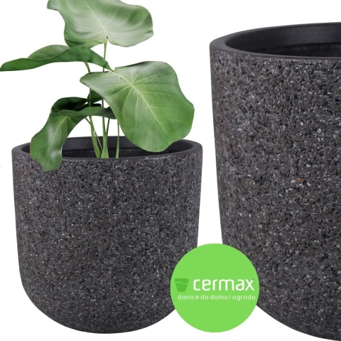 DONICA MROZOODPORNA WYSOKA KAMIENNA GRAFIT KOMPLET 5SZT.