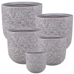 DONICA MROZOODPORNA WYSOKA KAMIENNA SZARA KOMPLET 5SZT.