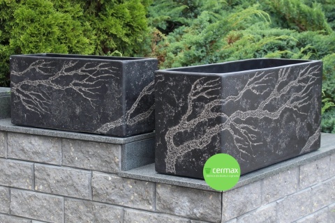 DONICA OGRODOWA DONICZKA PROSTOKĄTNA MROZOODPORNA KOMPLET 3 SZTUK