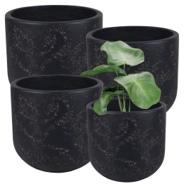 DONICA OGRODOWA DONICZKA KWADRATOWA MROZOODPORNA KOMPLET 4 SZTUK