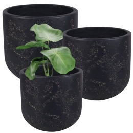 DONICA OGRODOWA DONICZKA KWADRATOWA MROZOODPORNA KOMPLET 3 SZTUK