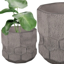 DONICA 49x51,5cm OGRODOWA DONICZKA MROZOODPORNA BRĄZOWA