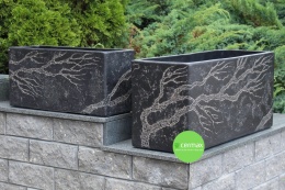 DONICA OGRODOWA DONICZKA PROSTOKĄTNA MROZOODPORNA KOMPLET 3 SZTUK