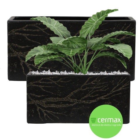 DONICA OGRODOWA DONICZKA PROSTOKĄTNA MROZOODPORNA KOMPLET 2 SZTUK
