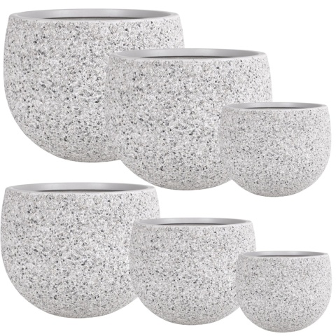 DONICA ROCKY MROZOODPORNA NISKA KAMIENNY SZARY KOMPLET 6SZT.