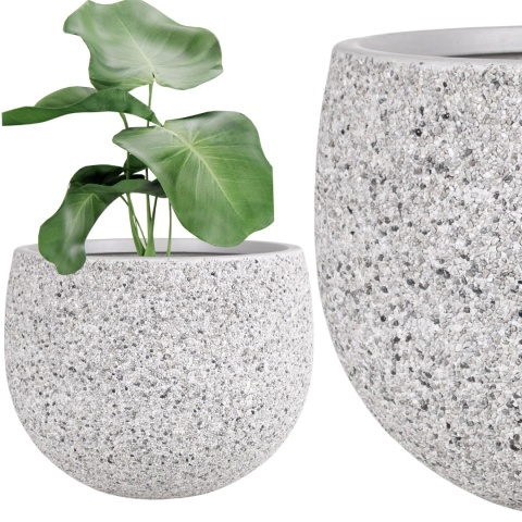 DONICA ROCKY MROZOODPORNA NISKA KAMIENNY SZARY KOMPLET 6SZT.