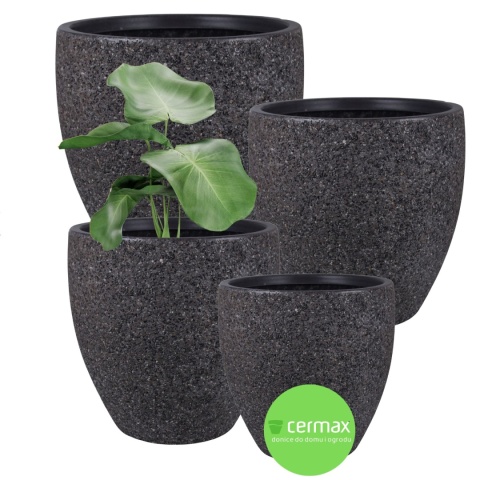 DONICA ROCKY MROZOODPORNA WYSOKA KAMIENNA GRAFIT KOMPLET 4SZT.