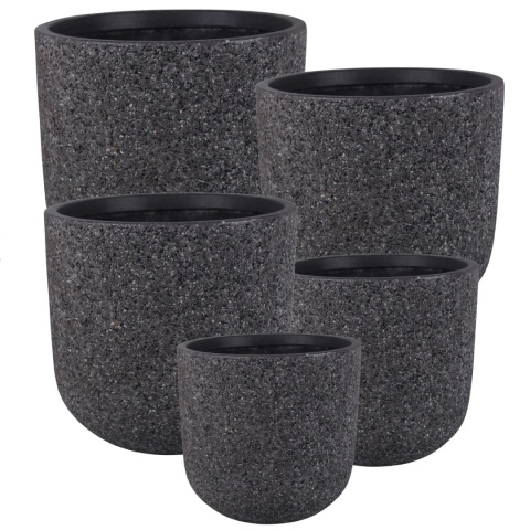 DONICA MROZOODPORNA WYSOKA KAMIENNA GRAFIT KOMPLET 5SZT.