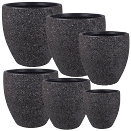 DONICA ROCKY MROZOODPORNA WYSOKA KAMIENNA GRAFIT KOMPLET 6SZT.