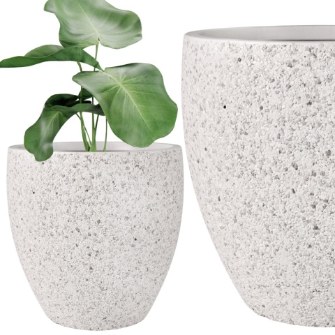 DONICA ROCKY MROZOODPORNA WYSOKA KAMIENNY BIAŁY H:34x34cm