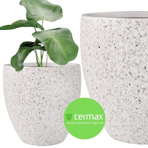 DONICA ROCKY MROZOODPORNA WYSOKA KAMIENNY BIAŁY H:65x65cm