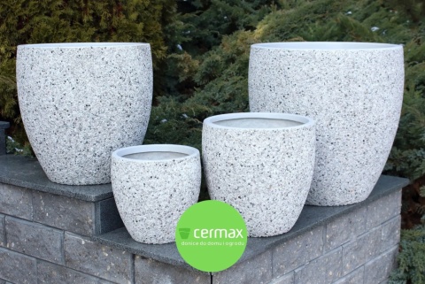 DONICA ROCKY MROZOODPORNA WYSOKA KAMIENNY SZARY KOMPLET 4SZT.