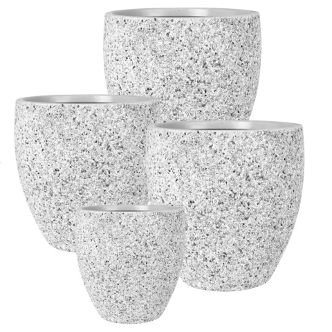 DONICA ROCKY MROZOODPORNA WYSOKA KAMIENNY SZARY KOMPLET 4SZT.