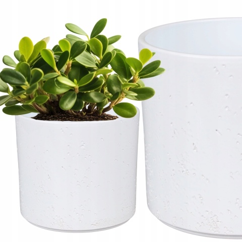 OSŁONKA CERAMICZNA 18x21,6cm BIAŁA POŁYSK PILLAR LAVA