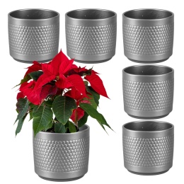 OSŁONKA CERAMICZNA SREBRNA 12,5x11 KOMPLET 6SZT