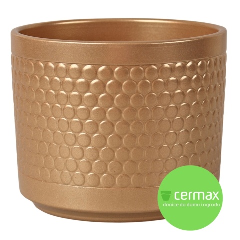 OSŁONKA CERAMICZNA ZŁOTA 12,5 x 11 cm KOMPLET 6 szt.