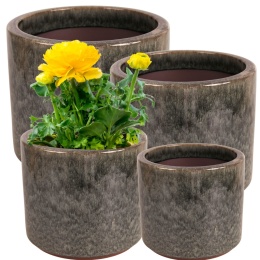 DONICA CERAMICZNA MROZOODPORNA SZKLIWIONA KOMPLET 4SZT