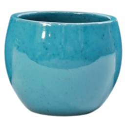 DONICA CERAMICZNA SZKLIWIONA MROZOODPORNA TURKUSOWA 32x45cm