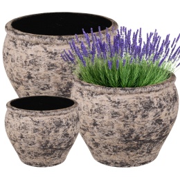 DONICA DONICZKA DUŻA MROZOODPORNA OGRODOWA OKRĄGŁA ATLANTIC KOMPLET 3 SZT