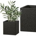 DONICA IQ CUBE CZARNA H:25x25cm ZE STYROPIANU EPP LEKKA MROZOODPORNA