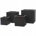 DONICA IQ CUBE CZARNA H:25x25cm ZE STYROPIANU EPP LEKKA MROZOODPORNA