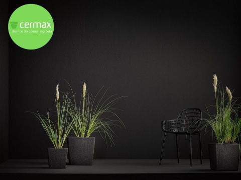 DONICA IQ CUBE CZARNA H:48x48cm ZE STYROPIANU EPP LEKKA MROZOODPORNA