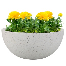 DONICZKA MISA MROZOODPORNA DUŻA SZARA OKRĄGŁA OGRODOWA TAMBOR 75 x 40 cm