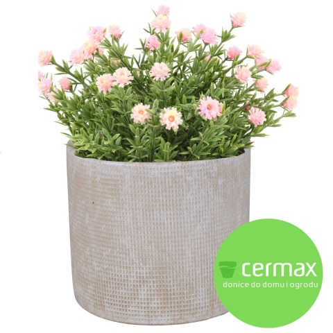 OSŁONKA CERAMICZNA 14x16 ,,FARO" BEŻOWA OKRĄGŁA KOMPLET 6 SZTUK