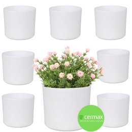 OSŁONKA CERAMICZNA 8,8x11,5cm BIAŁA PILLAR LAVA