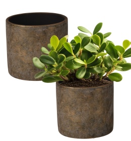 OSŁONKA CERAMICZNA OKRĄGŁA OSŁONKA Z CERAMIKI BRĄZOWA