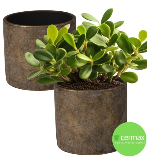 OSŁONKA CERAMICZNA OKRĄGŁA OSŁONKA Z CERAMIKI BRĄZOWA