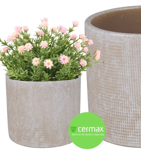 OSŁONKA CERAMICZNA 26x29 ,,FARO" BEŻOWA OKRĄGŁA