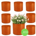 OSŁONKA CERAMICZNA 8,8x11,5cm POMARAŃCZOWA PILLAR LAVA ZESTAW 8 SZTUK