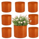 OSŁONKA CERAMICZNA 8,8x11,5cm POMARAŃCZOWA PILLAR LAVA ZESTAW 8 SZTUK
