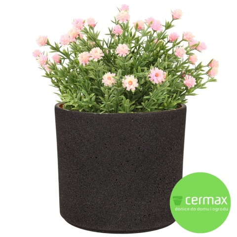 OSŁONKA CERAMICZNA 8,8x11,5cm ANTRACYT PILLAR LAVA ZESTAW 8 SZTUK