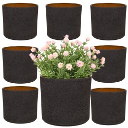 OSŁONKA CERAMICZNA 8,8x11,5cm ANTRACYT PILLAR LAVA ZESTAW 8 SZTUK