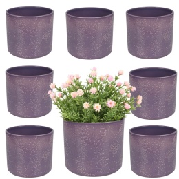 OSŁONKA CERAMICZNA 8,8x11,5cm FIOLETOWA PILLAR LAVA ZESTAW 8 SZTUK