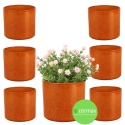 OSŁONKA CERAMICZNA 11,5x13,2cm POMARAŃCZOWA PILLAR LAVA ZESTAW 7 SZTUK