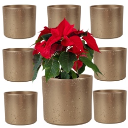 OSŁONKA CERAMICZNA 8,8x11,5cm ZŁOTA PILLAR LAVA ZESTAW 8 SZTUK