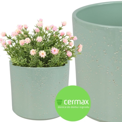 OSŁONKA CERAMICZNA 8,8x11,5cm MIĘTOWA PILLAR LAVA ZESTAW 8 SZTUK